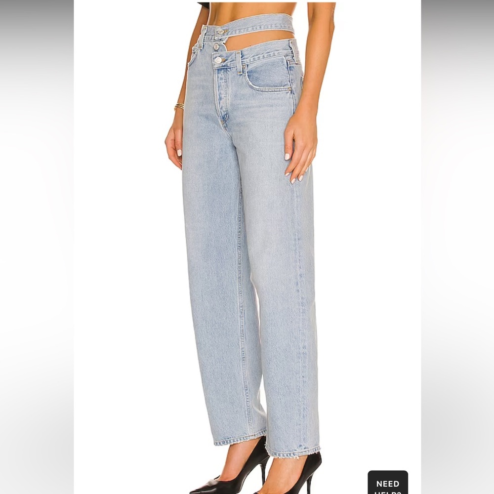 NWOT Agolde Broken Waistband in Sideline size 27